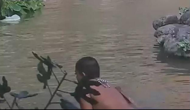 (VIDEO) POČEO LOV NA LJUBINKA: Evo ko je zaplivao u jezeru i POKUŠAO DA UHVATI RIBICU!