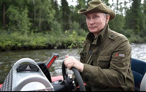 (FOTO) TAKO TO RADI PUTIN! Predsednik Rusije proveo vikend na Jeniseju! 