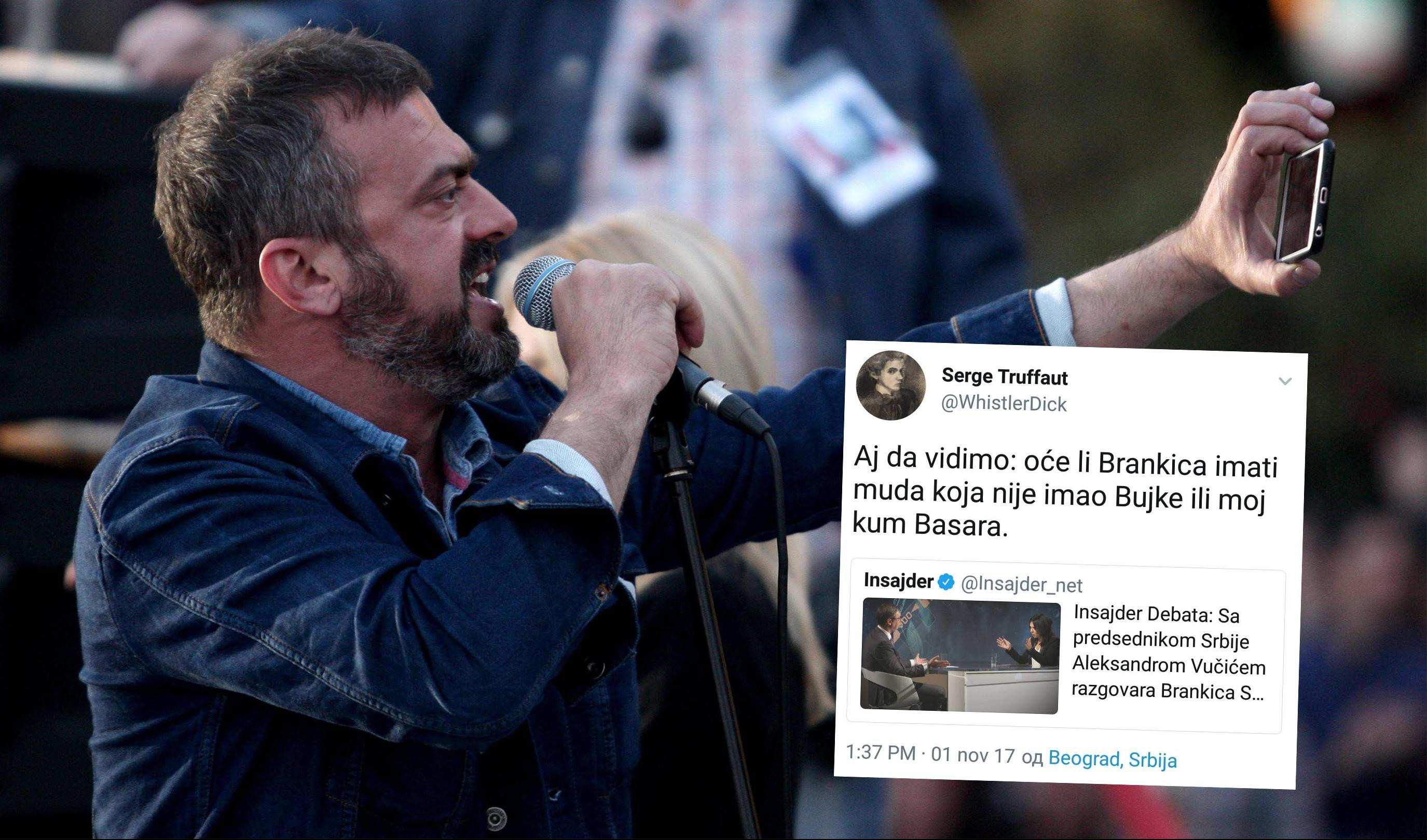 PROSTAČINA SERGEJ! Jednim ogavnim tvitom uvredio Brankicu Stanković, Svetislava Basaru i Dragana Bujoševića!