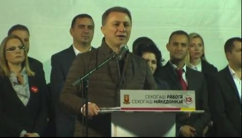 LOKALNI IZBORI U MAKEDONIJI: Gruevski glasao i ukazao na "niz nepravilnosti"