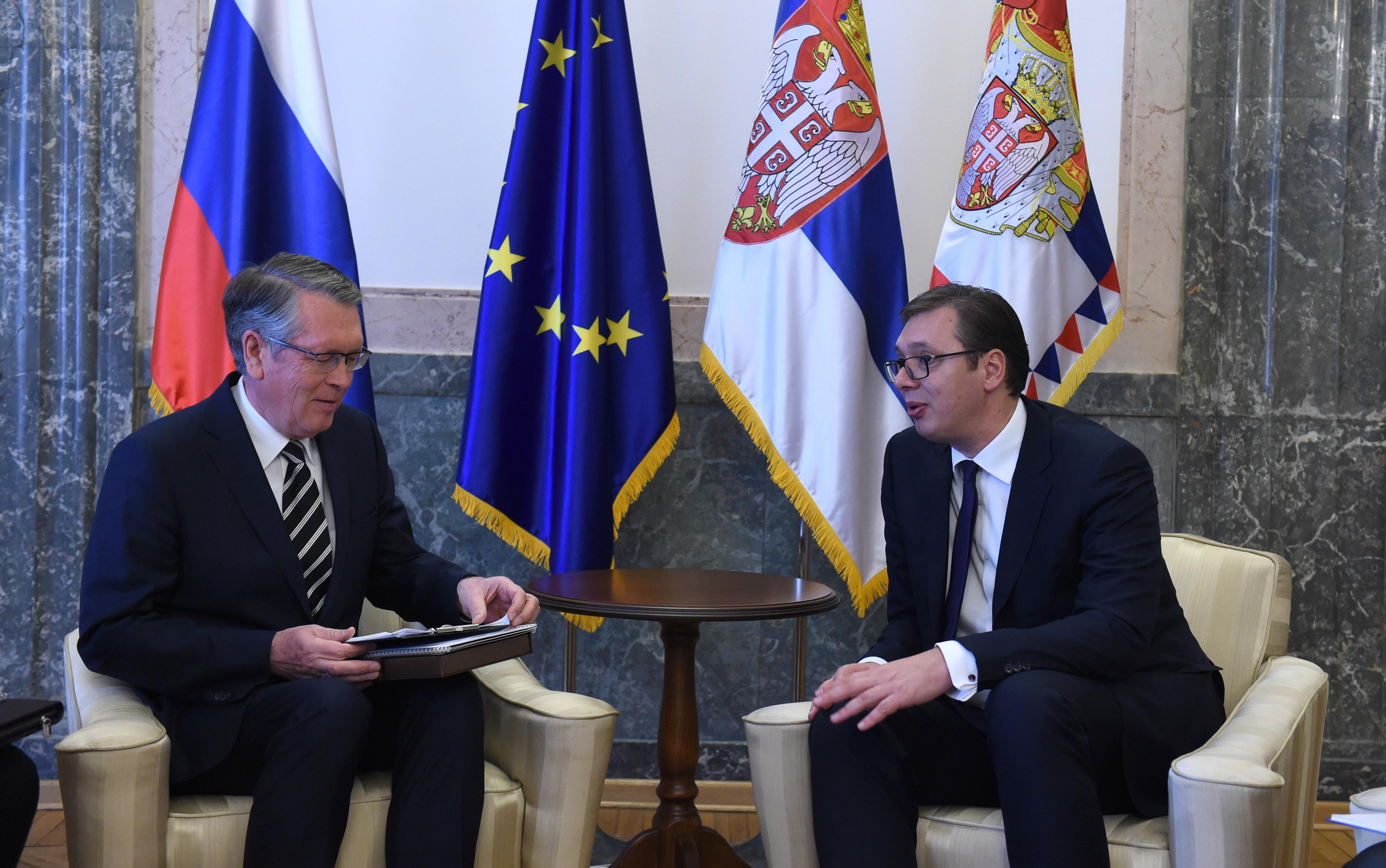VUČIĆ I ČEPURIN razgovarali o programu posete predsednika Srbije Rusiji