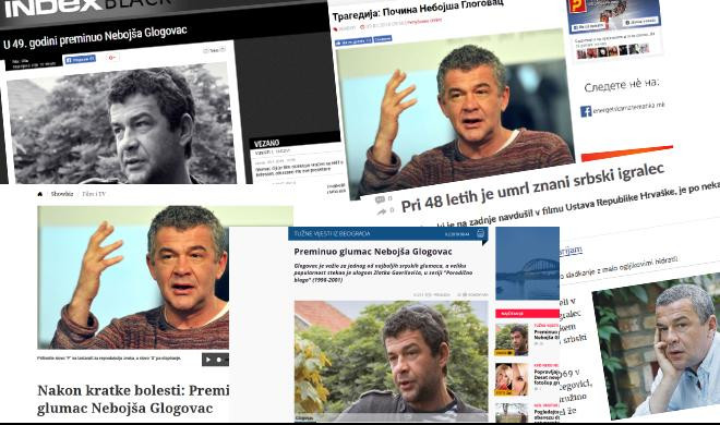 BIVŠA JUGA TUGUJE ZA GLOGOVCEM! Svi mediji u regionu objavili vest o smrti srpskog glumca!
