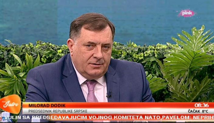 (VIDEO) DODIK NA PINKU: Većina Srba u RS bi se izjasnila za pripajanje Srbiji!
