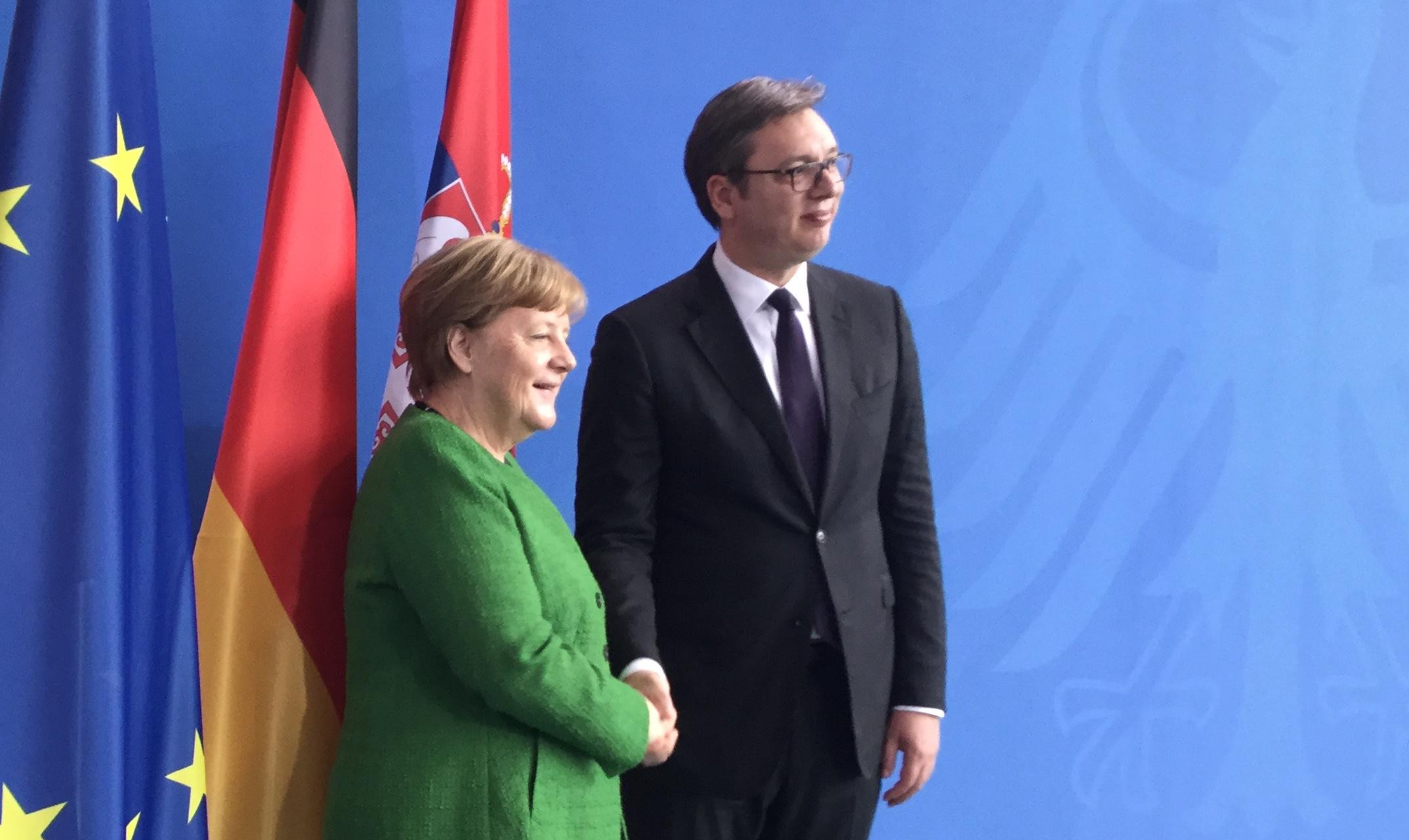 (VIDEO/FOTO) VUČIĆ I MERKEL U BERLINU: Nemačka je najvažniji saveznik Srbiji na putu ka EU!