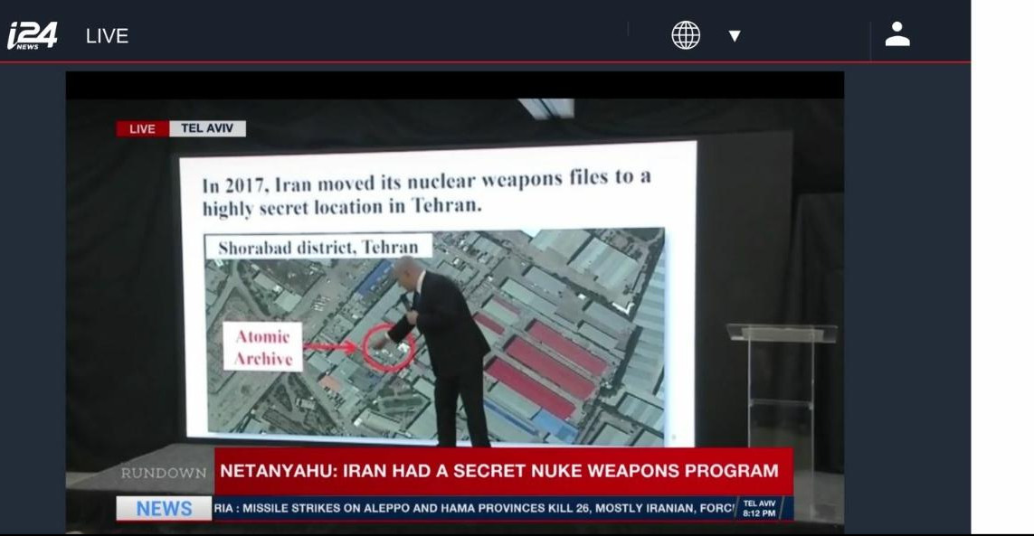 (FOTO/VIDEO) POKRADENI FAJLOVI SA TAJNE LOKACIJE?! Netanjahu: Iran je želeo nuklearno oružje! Imamo dokaze!