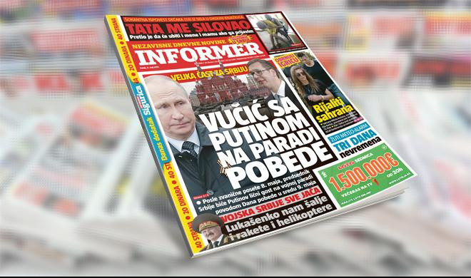 SAMO U INFORMERU! VELIKA ČAST ZA SRBIJU: Vučić sa Putinom na Paradi pobede!