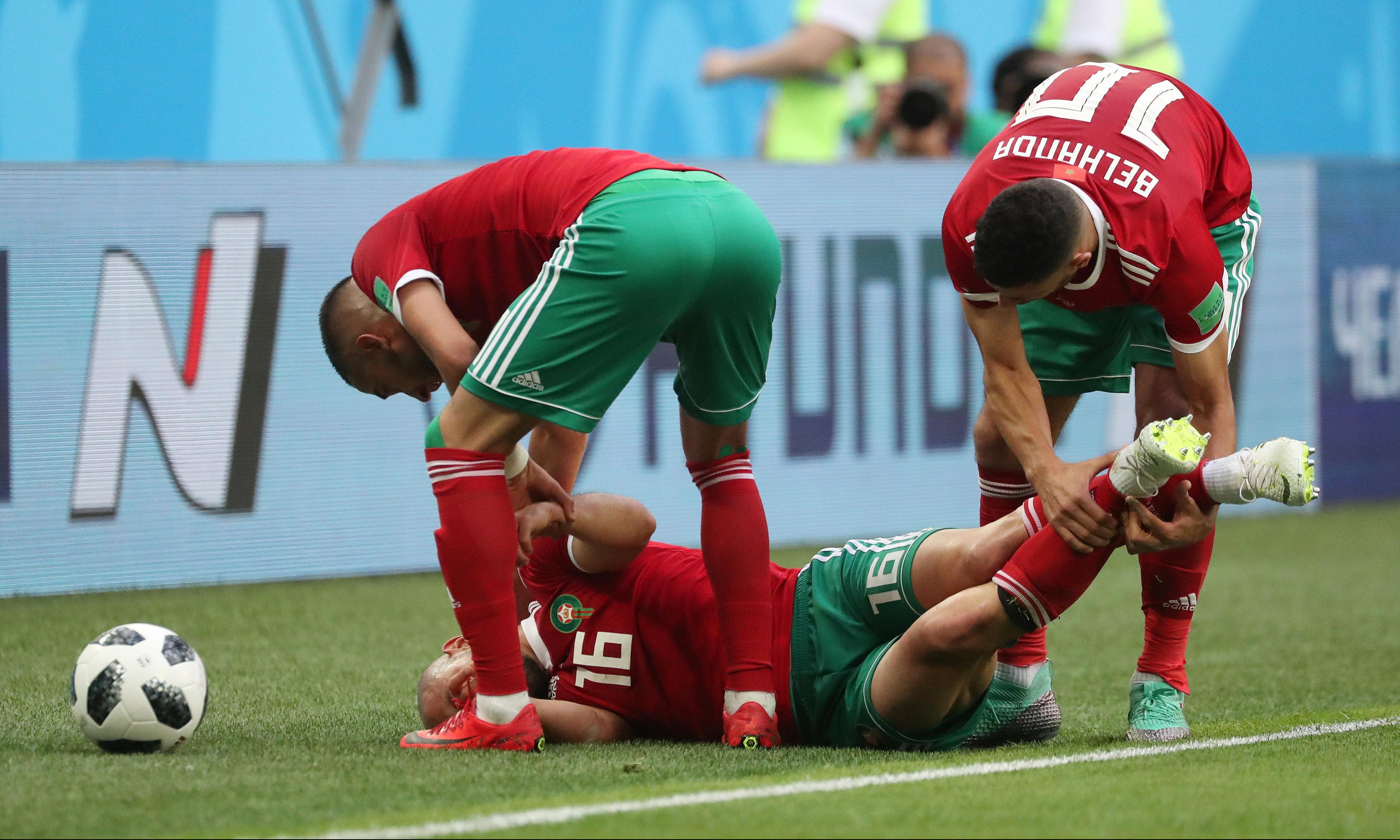 (VIDEO/FOTO) SVI NA STADIONU ZANEMELI! Marokanac udario glavom u zemlju, ostao bez svesti!