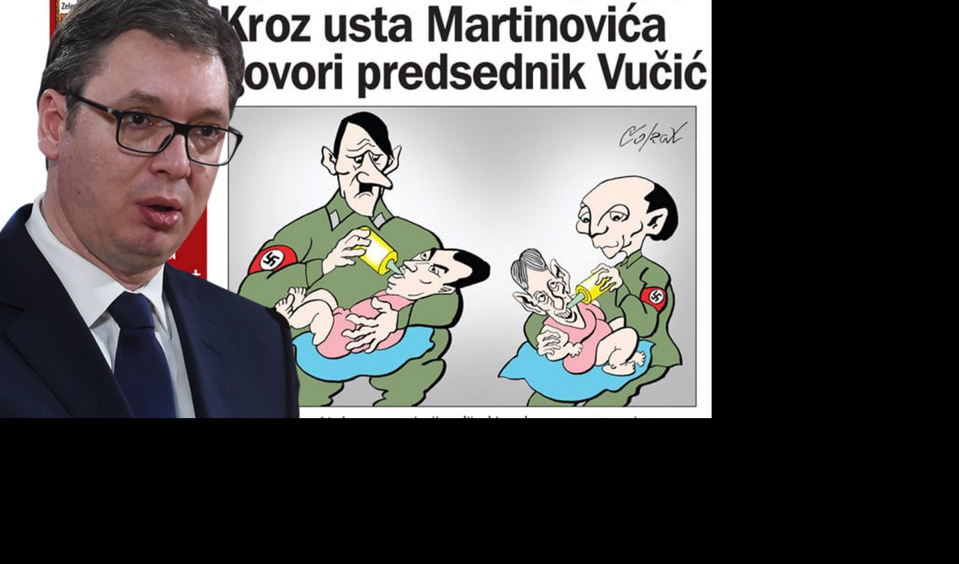 JOŠ JEDAN DOKAZ STRAŠNE CENZURE U SRBIJI! Eto, naslovna strana Danasa s Vučićem i Hitlerom, na primer! DA LI JE TO TA SLOBODA MEDIJA!?