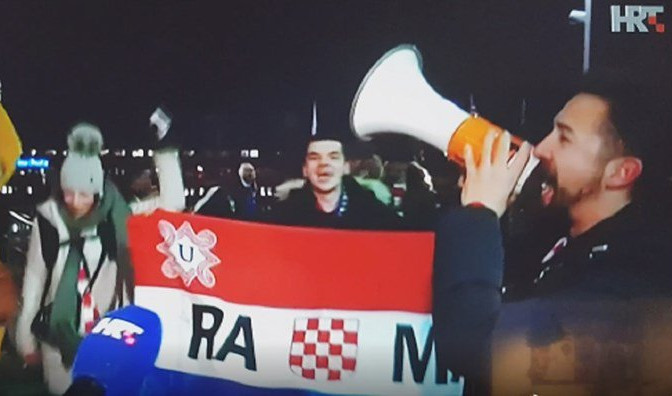 (FOTO) SKANDAL U DNEVNIKU HRT! USTAŠKA ZASTAVA usred udarne informativne emisije na hrvatskoj državnoj TV!