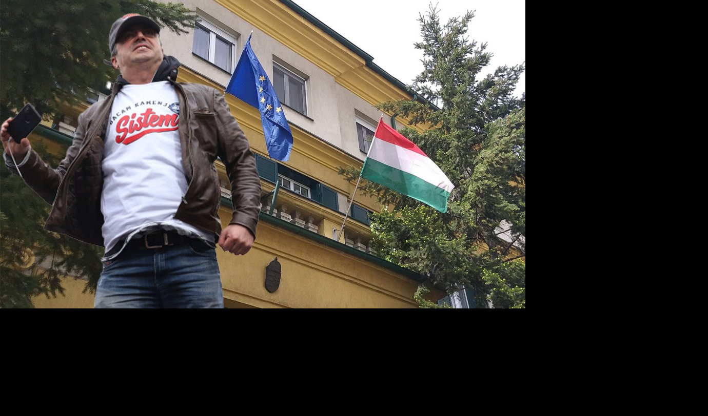 (FOTO) DA LI TI JE OVO BILA IDEJA, SERGEJ?! Divljaci oskrnavili ambasadu Mađarske, CRTALI KUKASTE KRSTOVE I PISALI UVREDLJIVE PORUKE!