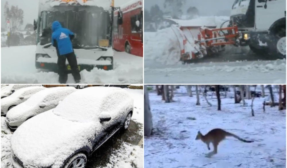 (VIDEO) MI SE PRŽIMO, A U AUSTRALIJI SNEG VEJE LI, VEJE! Hladni talas doneo VETROVE OD 100 KM NA SAT!