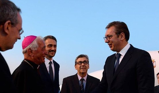 (FOTO) VUČIĆ STIGAO U VATIKAN! Svečani doček za srpskog predsednika pred sutrašnji sastanak sa papom!