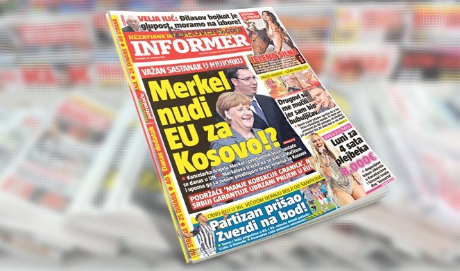 SAMO U INFORMERU! VAŽAN SASTANAK U NJUJORKU: Merkel nudi EU za Kosovo!?
