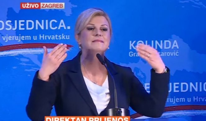(VIDEO) IDEMO, KOLINDICA! BLAGI SMIJEŠAK ZA DRAGOVOLJCE! Procureo govor predsednice Hrvatske sa detaljnim uputstvom za ponašanje - OVDE OSMEH, OVDE PAUZA... MA, DA PUKNEŠ OD SMEHA!