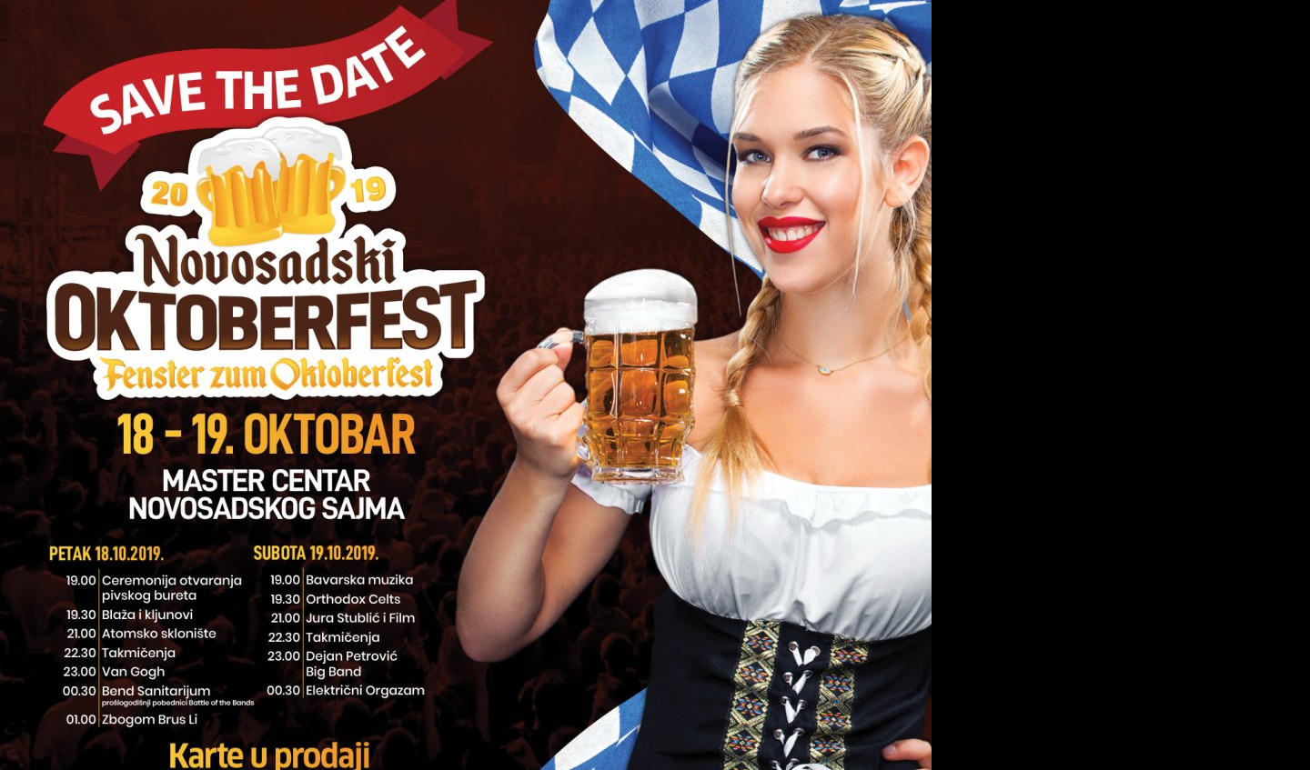 Bavarska je u svakom od nas: Četvrti “Novosadski Oktoberfest” 18. oktobra u Novom Sadu!