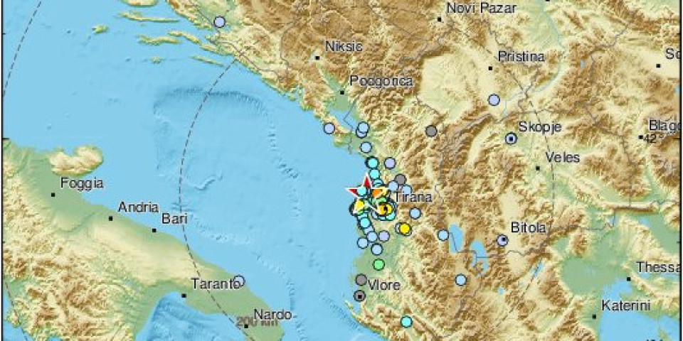 ZEMLJOTRES U ALBANIJI! Potres se osetio i u Crnoj Gori!