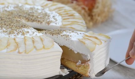 (VIDEO) SOČNA TORTA OD JABUKA! Prste da poližeš