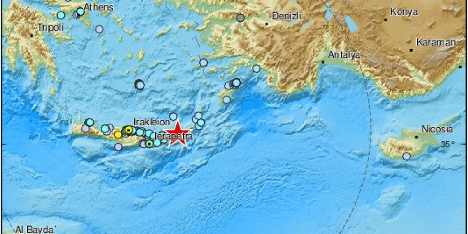 Zemljotres jačine 4 stepena na Kritu! Ovo je drugi potres koji se danas osetio na grčkom ostrvu!