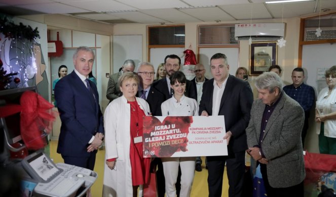Mozzart i FK Crvena zvezda donirali najsavremeniji ultrazvuk Klinici za dečiju hirurgiju i ortopediju u Nišu