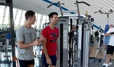 SUSRET LEGENDI! Novak Đoković i Kristijano Ronaldo treniraju zajedno (Video)
