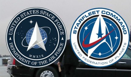 AMERIMA SE OPET SMEJE CEO SVET! Tramp predstavio logo američkih Svemirskih snaga koji je - kopija logotipa iz jedne čuvene TV serije!