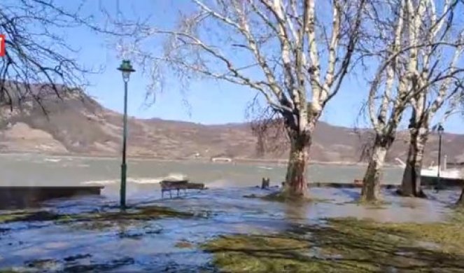 (VIDEO) OLUJNO NEVREME U DONJEM MILANOVCU! Vetar nosio krovove, talasi na Dunavu oštetili mrinu i kej, NA ZGRADU MESNE ZAJENDICE PALO DRVO!