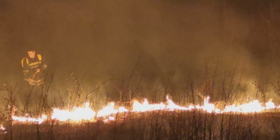 Veliki požar u čačanskom naselju Šebeci