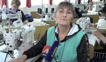 Fabrika "Javor" u Zubinom Potoku šije maske za potrebe stanovništva na severu Kosova (VIDEO)