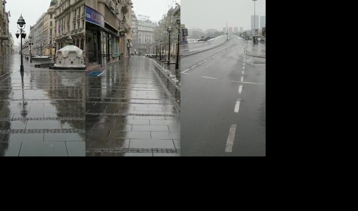 POČEO POLICIJSKI ČAS! Ulice Beograda puste (Video)