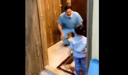 (VIDEO) POTRESAN SNIMAK KOJI SLAMA I NAJTVRĐA SRCA! Pogledajte šta je ovaj lekar uradio kada mu je sin potrčao u zagrljaj!