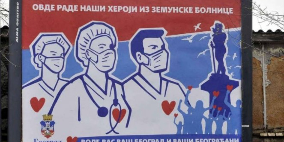 SVAKA ČAST! OVDE RADE NAŠI HEROJI! U Beogradu osvanuli bilbordi podrške lekarima