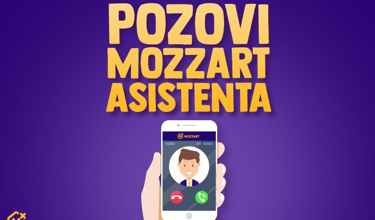 Pozovi Mozzart asistenta i beskontaktno uplati ili podigni novac sa kućnog praga!