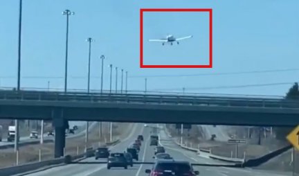 VANREDNO SLETANJE - NA AUTOPUTU! Kanadski pilot se prizemljio između automobila! (VIDEO)