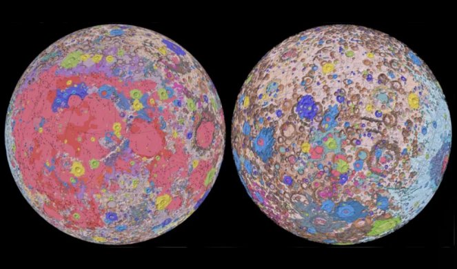 NASA OBJAVILA SNIMAK "MESEČEVE GEOLOGIJE"! Najdetaljnija mapa Meseca ikada! (FOTO/VIDEO)