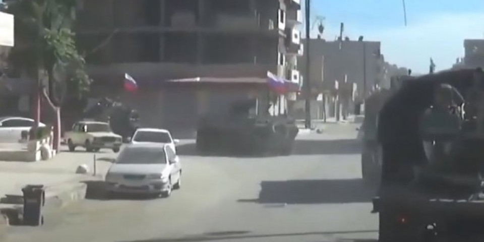 EKSPLOZIJA KOD KOBANIJA U SIRIJI! Jedno Rusko vozilo zapaljeno, ima ranjenih, helikopterima pokušavaju da evakuišu vojnike! (FOTO)