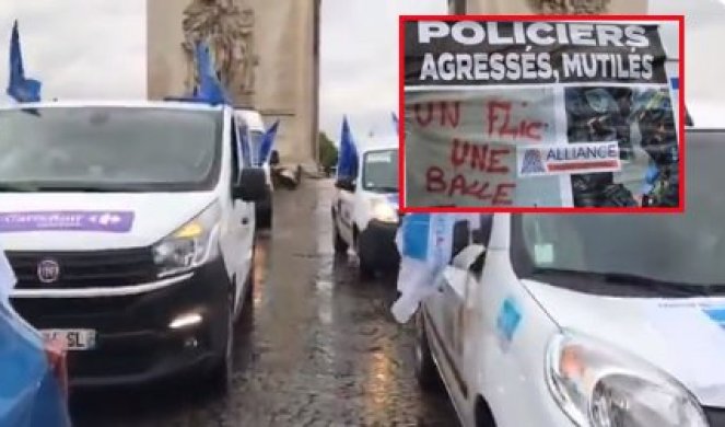NEMA POLICIJE, NEMA MIRA! Francuska policija maršom protestuje protiv odluke Vlade da im se zabrani "GUŠENJE" osumnjičenih! (VIDEO)