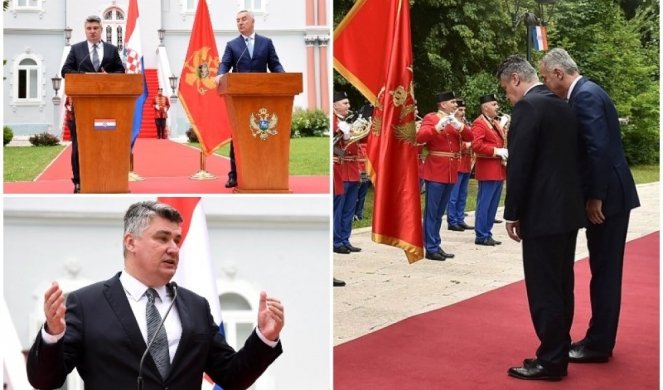 (HIT VIDEO) KAKVA BLAMČINA! Milanović ISKULIRAO crnogorsku zastavu, MILO GA UHVATIO ZA RUKU I OPOMENUO!