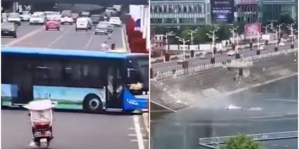 HOROR U KINI! Autobus sa đacima PROBIO OGRADU i uleteo u vodu, ima mrtvih! (VIDEO)