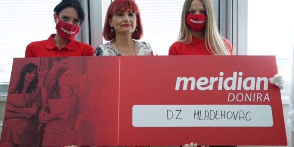 Karavan humanosti kompanije Meridian - Doniran najneophodniji medicinski materijal za Dom zdravlja Mladenovac
