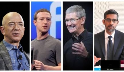 4 NAJMOĆNIJA BIZNISMENA PREZNOJAVAJU SE NA VRUĆOJ STOLICI! Lideri Fejsbuka, Gugla, Epla i Amazona pred Kongresom (VIDEO)