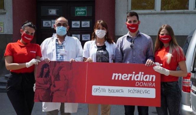 Meridian nastavlja sa humanitarnim akcijama kroz celu Srbiju – Neophodna pomoć stigla i u Požarevac