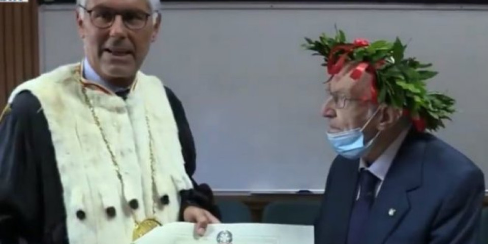 ZAVRŠIO FAKULTET U 97. GODINI! Penzioner postao najstariji diplomac u Italiji! (VIDEO)