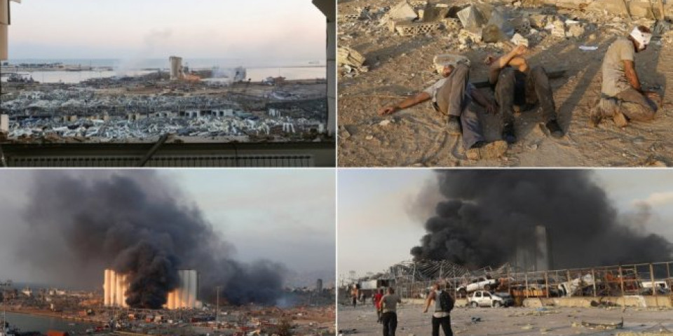 (FOTO) STRAVA I UŽAS BEJRUTSKE HIROŠIME! Više od 100 mrtvih i 4.000 povređenih u stravičnoj eksploziji u libanskoj prestonici!