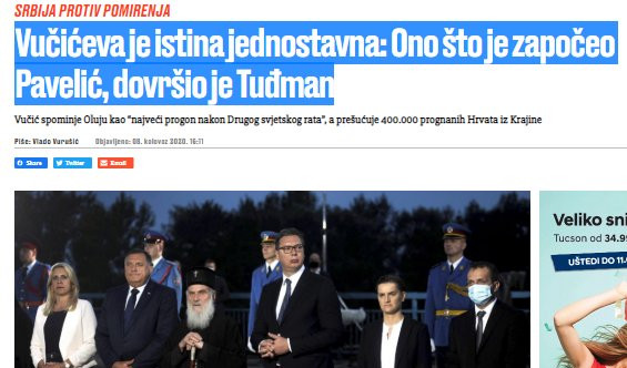 NE PRESTAJU USTAŠKI NAPADI NA PREDSEDNIKA SRBIJE! Jedina prepreka hrvatskoj idili - Aleksandar Vučić!