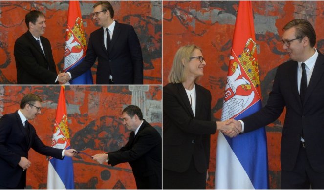 (FOTO) Vučić primio akreditive ambasadora Izraela, Danske i Angole