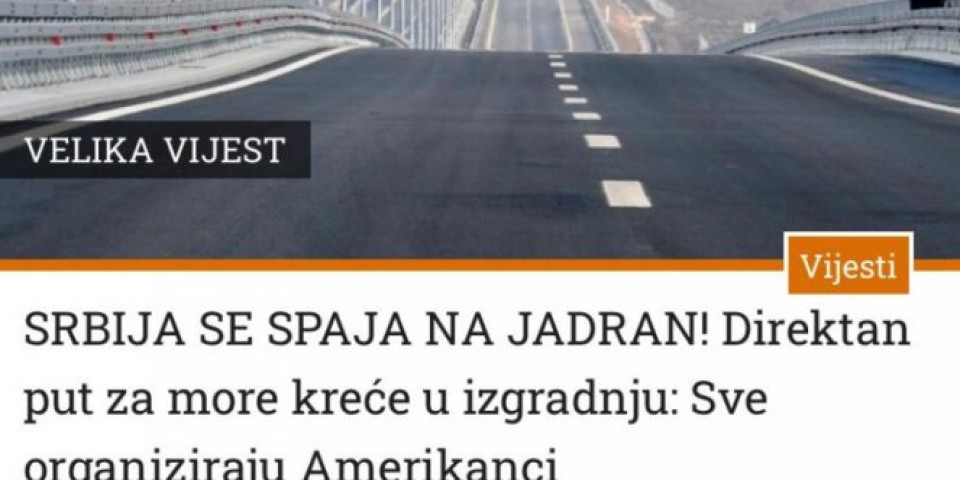 SRBIJA IZLAZI NA MORE! Hrvatski mediji sa velikom pažnjom prate uspehe Srbije i predsednika Vučića!
