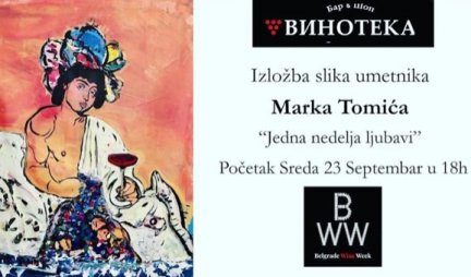 JEDNA NEDELJA LJUBAVI! Nakon Majamija, Njujorka i Čikaga, srpski slikar Marko Tomić otvara izložbu u Beogradu!