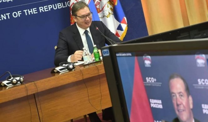 (VIDEO) VUČIĆ I MEDVEDEV: Veoma dobri odnosi Srbije i Rusije na svim poljima
