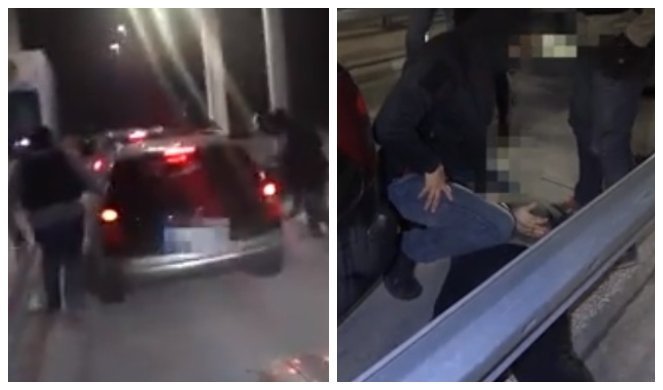 (VIDEO) ŠOK SNIMAK SA NAPLATNE RAMPE U SRBIJI! Naoružani policajci opkoljavaju automobil i IZVLAČE ČOVEKA, a onda...
