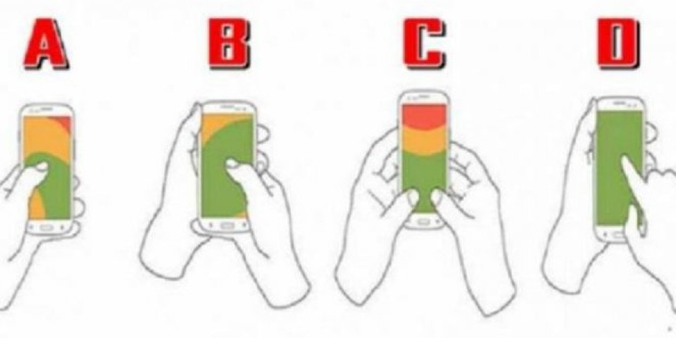 TEST! NAUČNICI SU ISTRAŽIVALI! Način na koji držite mobilni telefon otkriva vaš karakter!